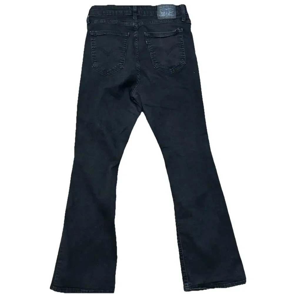 Levi’s Jeans Womens Black 726 Flare 31x32 Stretch Flared - Picture 11 of 13